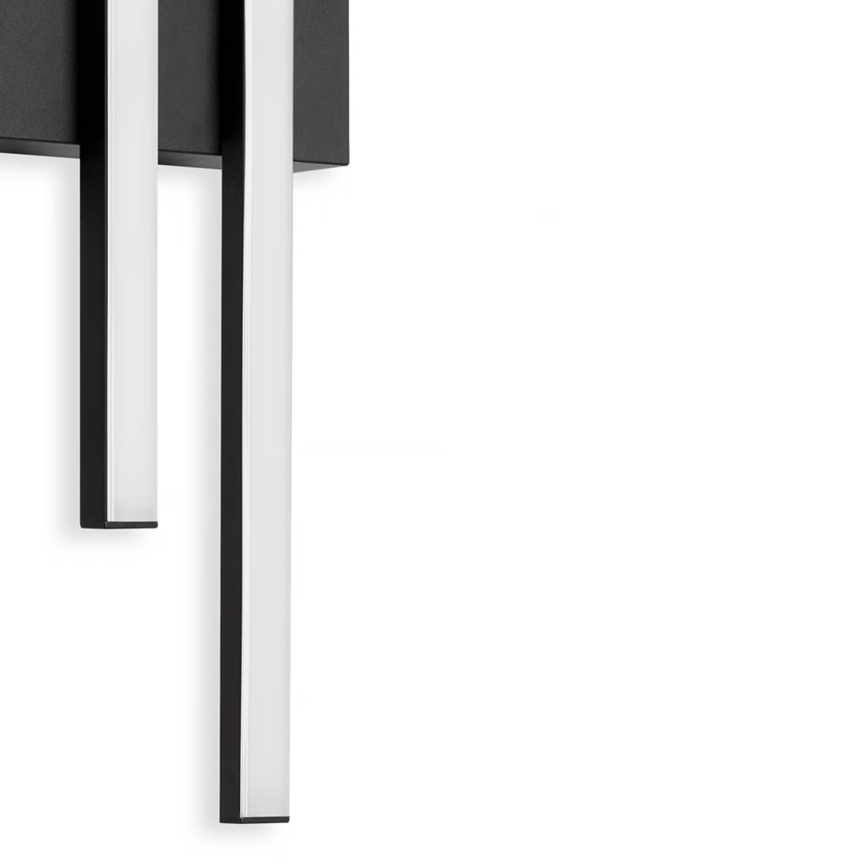 Telefunken - LED Zunanja stenska svetilka 2xLED/4W/230V IP44 črna