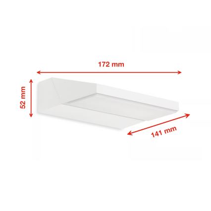 Telefunken - LED zunanja stenska svetilka LED/10W/230V IP44 bela