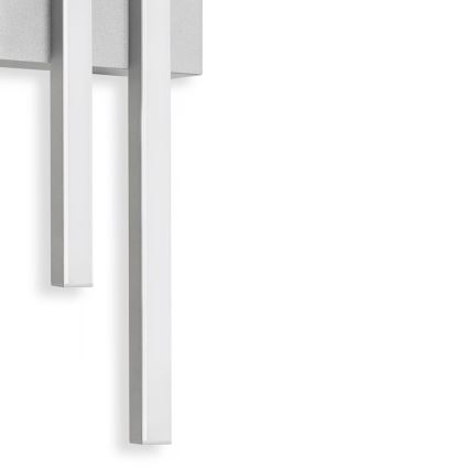 Telefunken - LED zunanja stenska svetilka 2xLED/4W/230V 4000K IP44 srebrna