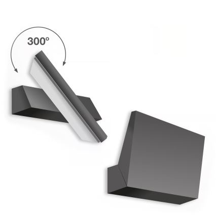 Telefunken - LED zunanje stensko svetilo LED/10W/230V IP44 črna