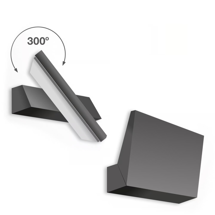 Telefunken - LED zunanje stensko svetilo LED/10W/230V IP44 črna