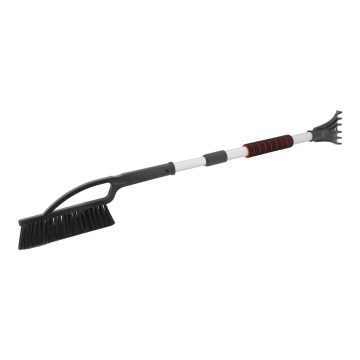 Teleskopsko strgalo za led z metlico 120 cm črna/bela