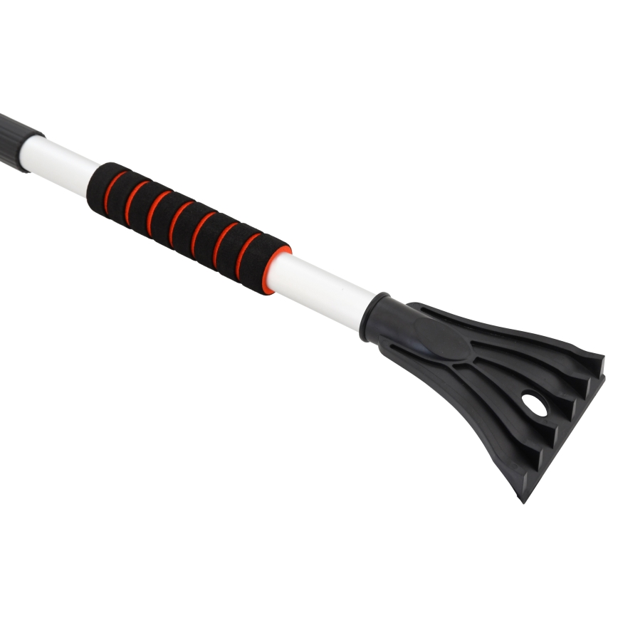 Teleskopsko strgalo za led z metlico 120 cm črna/bela