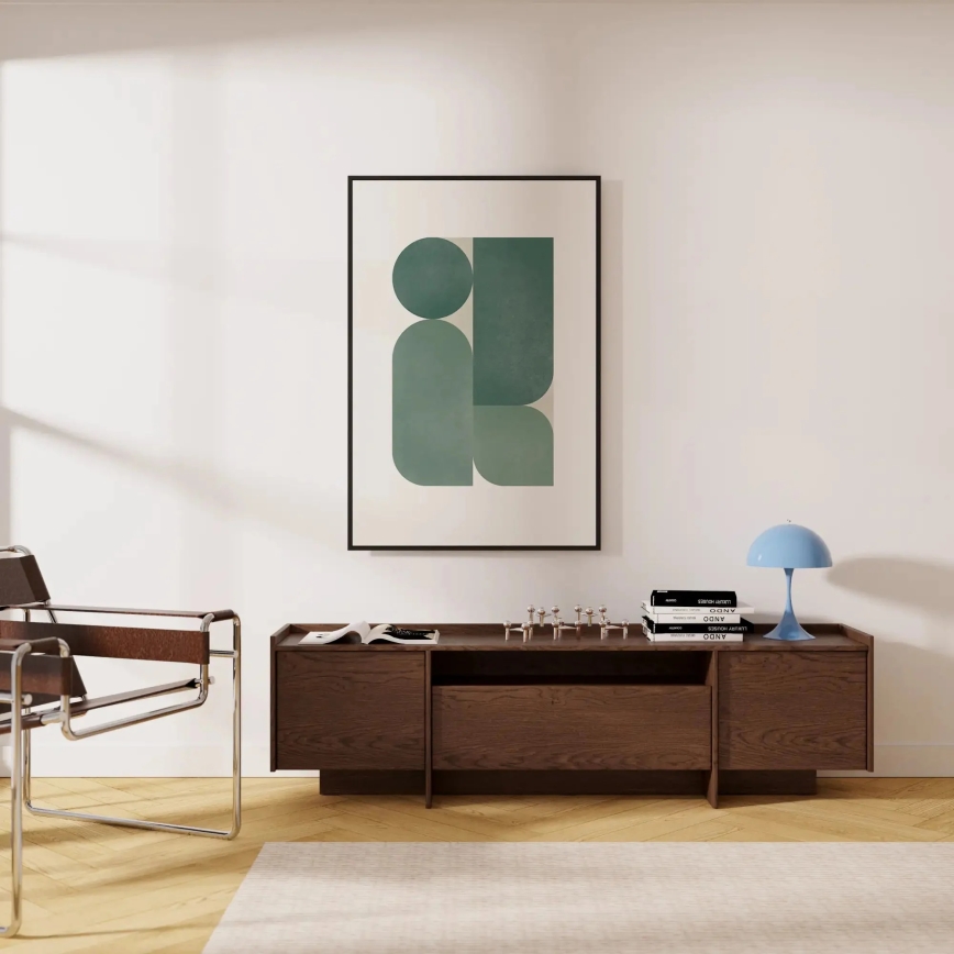 Televizijska omarica KEMI 197 x 57 cm, hrast