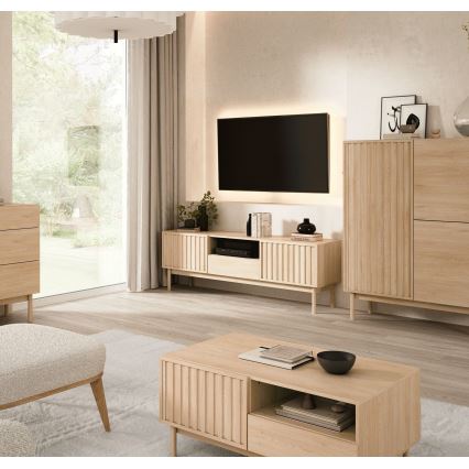 Televizijska omarica KIOTO 159x53 cm hrast Cremona