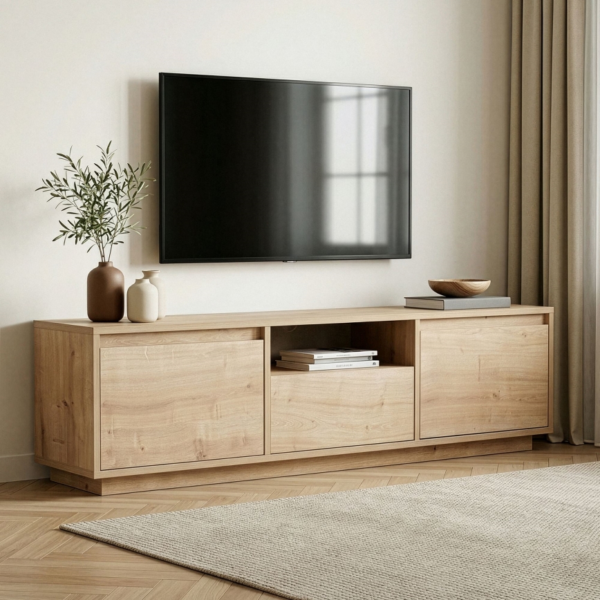 Televizijska omarica KREDE 160x30 cm hrast
