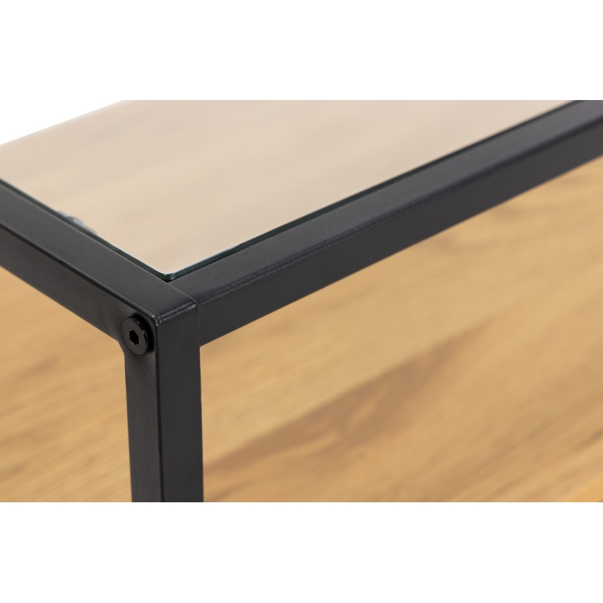 Televizijska omarica ZEIN hrast/črna