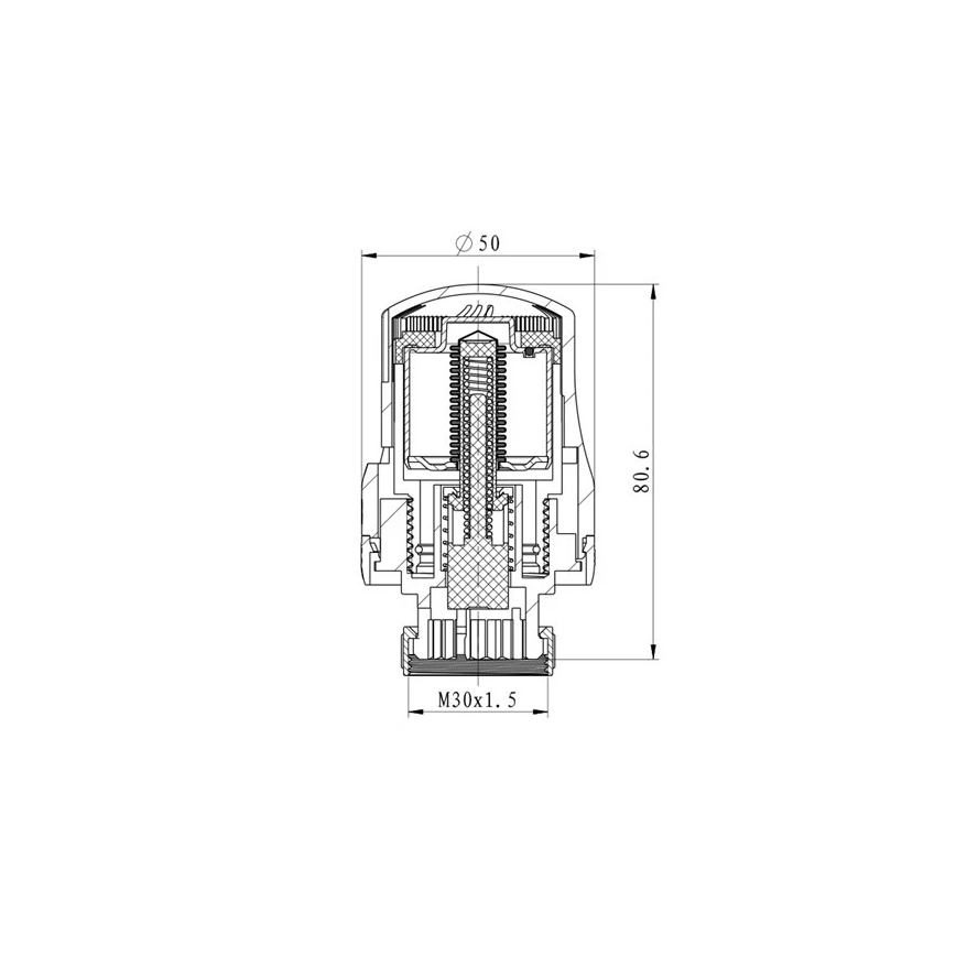 Termostatska glava M30x1,5