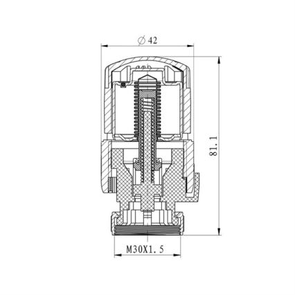 Termostatska glava M30x1,5