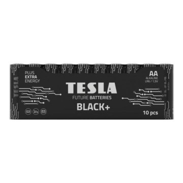 Tesla Batteries - 10 kos Alkalna baterija AA BLACK+ 1,5V 2800 mAh