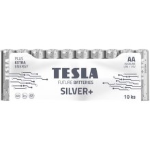 Tesla Batteries - 10 kos Alkalna baterija AA SILVER+ 1,5V