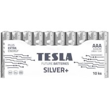 Tesla Batteries - 10 kos Alkalna baterija AAA SILVER+ 1,5V