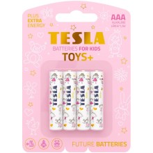 Tesla Batteries - 4 kos Alkalna baterija AAA TOYS+ 1,5V