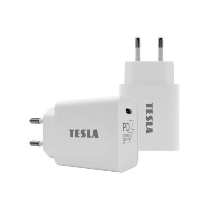 TESLA Electronics - Adapter za hitro polnjenje Power Delivery 20W bela