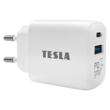 TESLA Electronics - Adapter za hitro polnjenje Power Delivery 25W bela