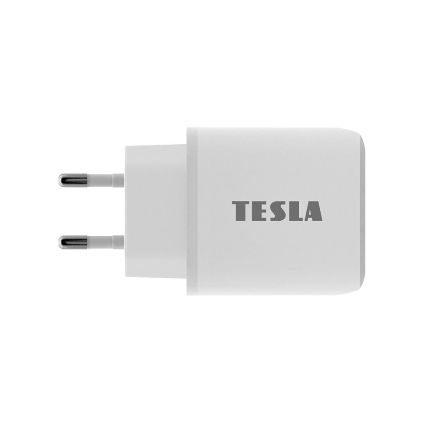 TESLA Electronics - Adapter za hitro polnjenje Power Delivery 25W bela