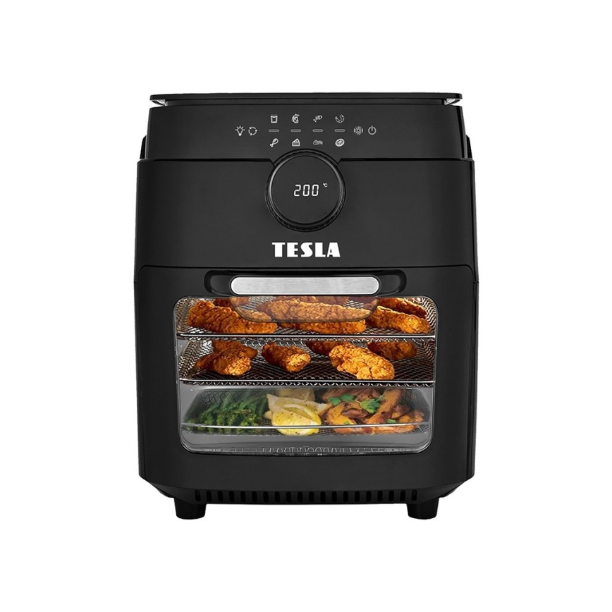 TESLA Electronics AirCook & Grill - Pametni večnamenski digitalni cvrtnik 12 l 1800W/230V