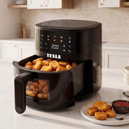 TESLA Electronics AirCook - Friteza na vroč zrak 4,4 l, 1450 W/230 V, črna