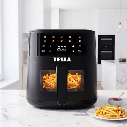 TESLA Electronics AirCook - Friteza na vroč zrak 4,4 l, 1450 W/230 V, črna