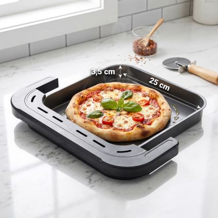TESLA Electronics AirCook - zračna friteza s tremi conami, 14,5 l, 2800 W / 230 V, črna