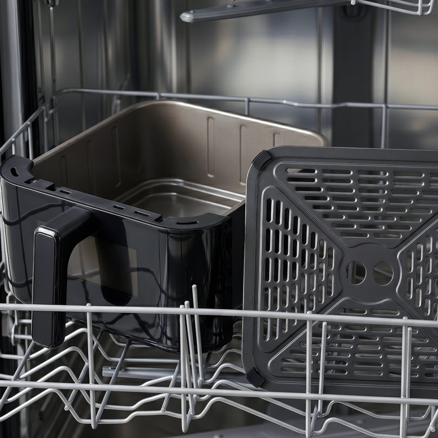 TESLA Electronics AirCook - zračna friteza s tremi conami, 14,5 l, 2800 W / 230 V, črna