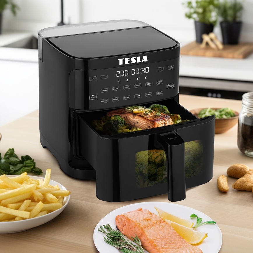 TESLA Electronics AirCook - Multifunkcijski cvrtnik na paro in vroč zrak 5 l 1500W/230V