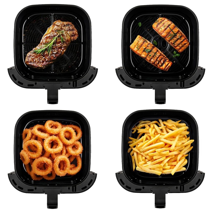 TESLA Electronics AirCook - Pametni večnamenski digitalni cvrtnik na vroč zrak 9 l 1700W/230V Wi-Fi