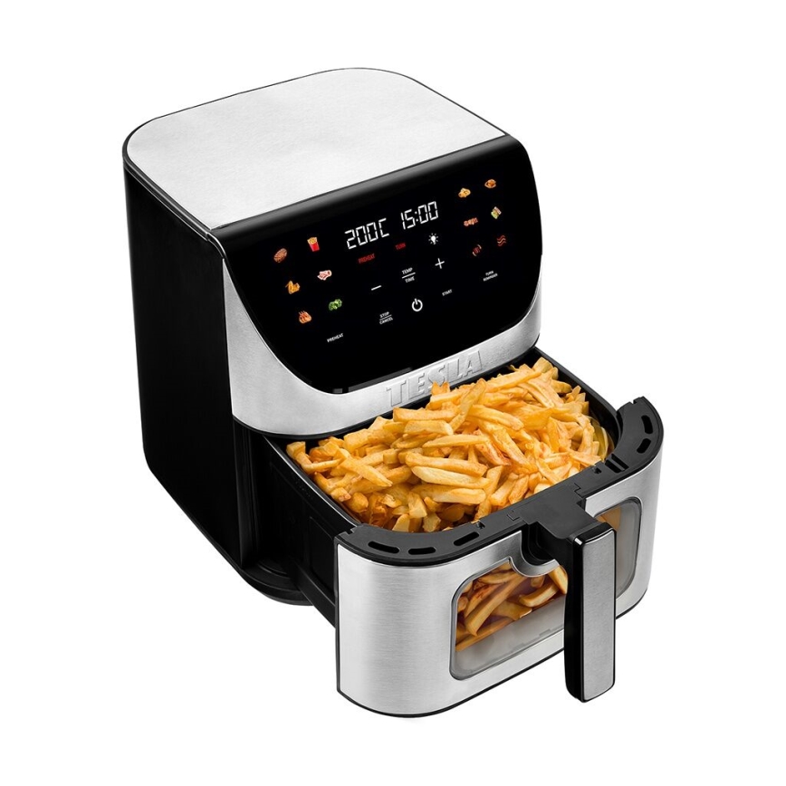 TESLA Electronics AirCook - Pametni večnamenski digitalni cvrtnik na vroč zrak 9 l 1700W/230V Wi-Fi