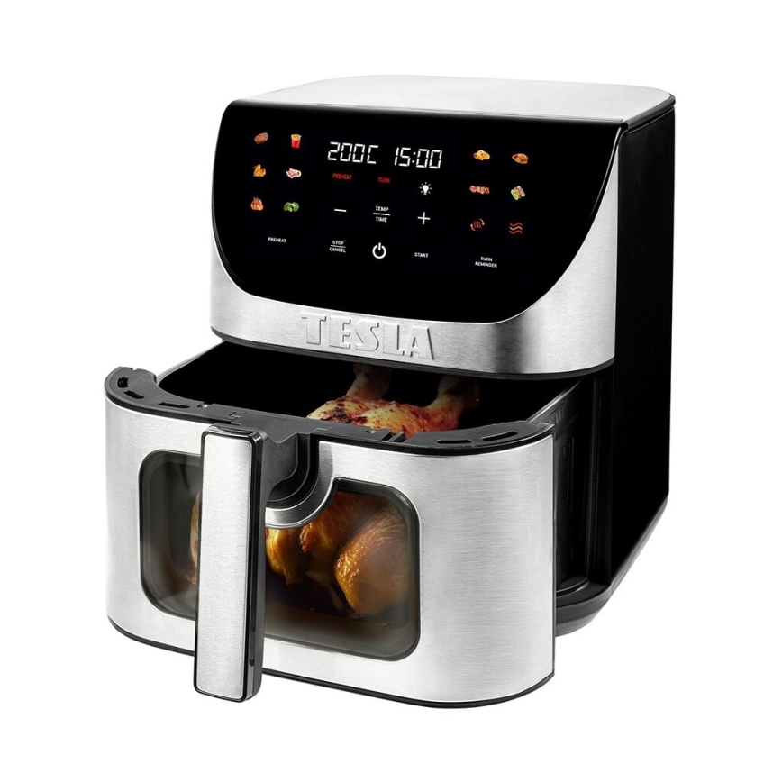 TESLA Electronics AirCook - Pametni večnamenski digitalni cvrtnik na vroč zrak 9 l 1700W/230V Wi-Fi