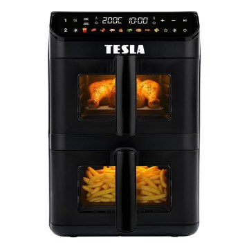 TESLA Electronics AirCook - Večnamenska digitalna friteza na vroč zrak 11 l 2800W/230V črna