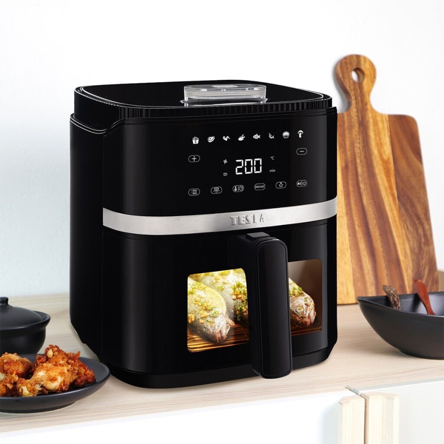 TESLA Electronics AirCook - Večnamenski digitalni cvrtnik 5 l 1500W/230V