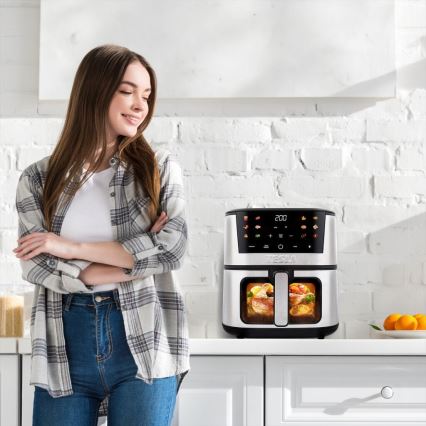 TESLA Electronics AirCook - Večnamenski digitalni cvrtnik 7 l 1600W/230V