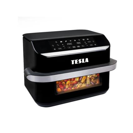 TESLA Electronics AirCook - Večnamenski dvojni digitalni cvrtnik na vroč zrak 10 l 2400W/230V