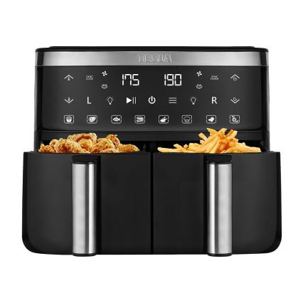 TESLA Electronics AirCook - Večnamenski dvojni digitalni cvrtnik na vroč zrak 7,6 l 2850W/230V