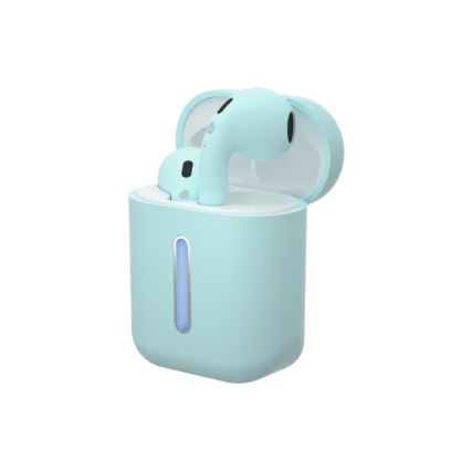 TESLA Electronics - Brezžične slušalke 300 mAh + 2x 25 mAh IPX4 turkizna