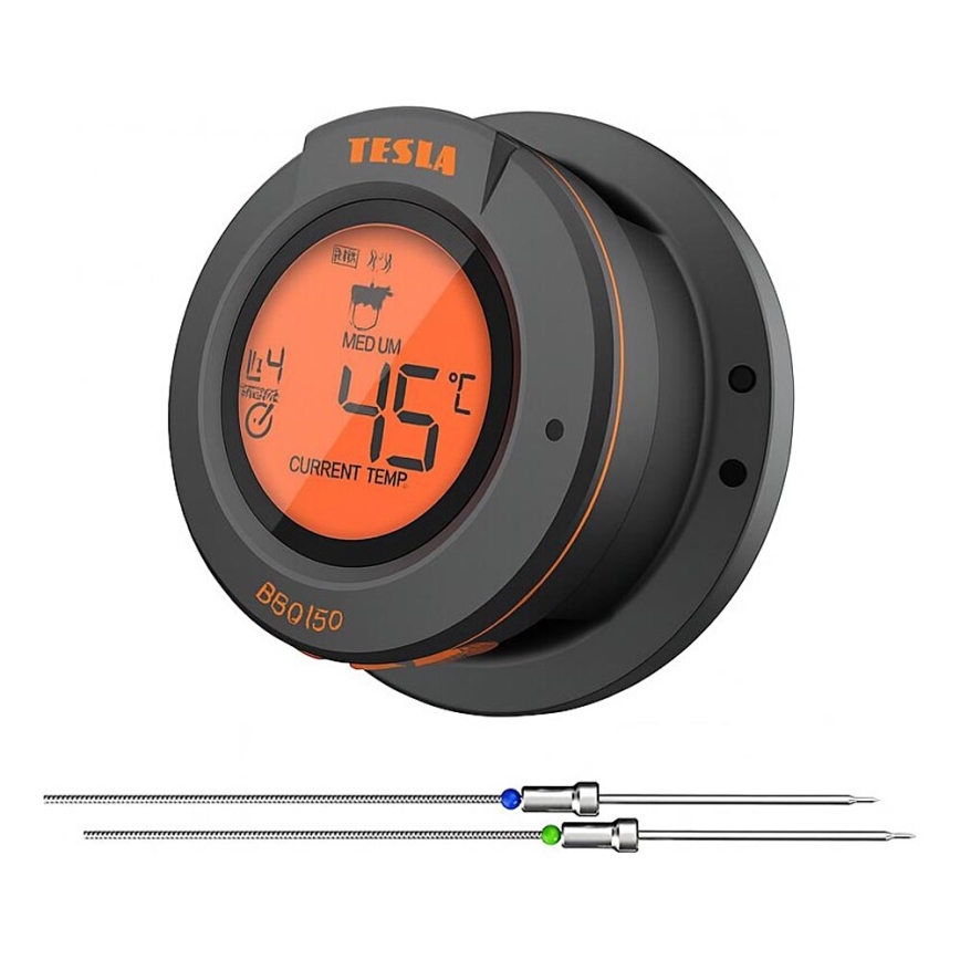 TESLA Electronics Cook - Digitalni termometer za meso s sondo 0-400 °C 2xAA IP65