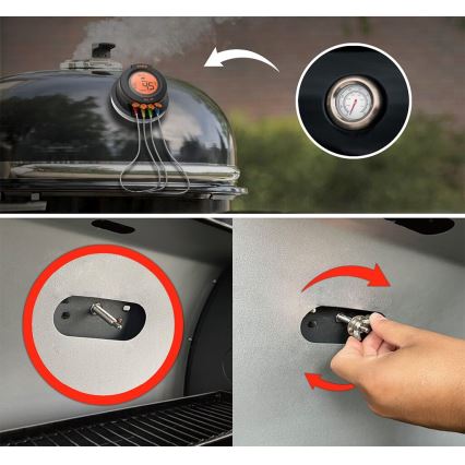TESLA Electronics Cook - Digitalni termometer za meso s sondo 0-400 °C 2xAA IP65