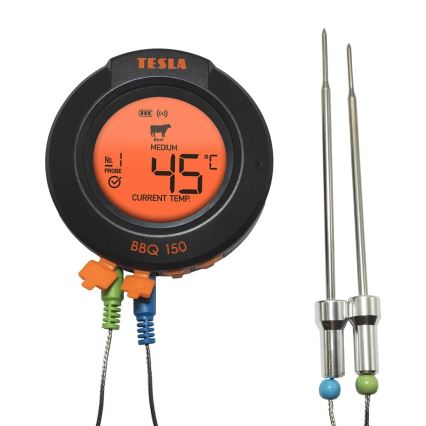 TESLA Electronics Cook - Digitalni termometer za meso s sondo 0-400 °C 2xAA IP65