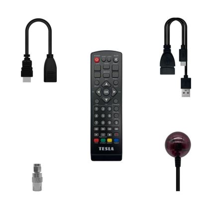 TESLA Electronics - DVB-T2 H.265 (HEVC) sprejemnik, HDMI-CEC 2xAAA + Daljinski upravljalnik