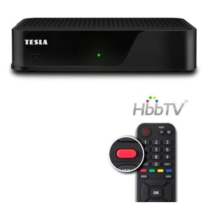TESLA Electronics - DVB-T2 H.265 (HEVC) sprejemnik s HbbTV 12V + daljinski upravljalnik