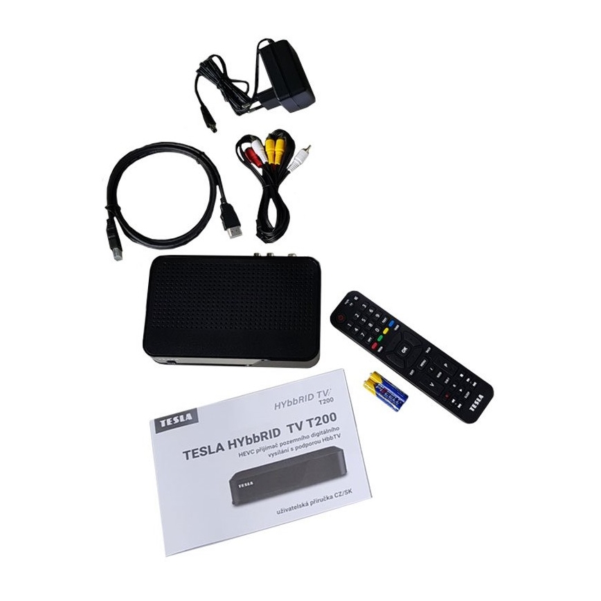 TESLA Electronics - DVB-T2 H.265 (HEVC) sprejemnik s HbbTV 12V + daljinski upravljalnik