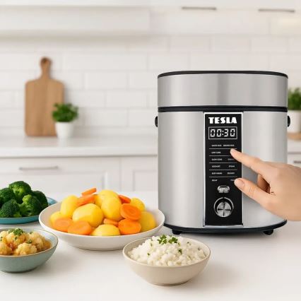 TESLA Electronics MultiCook - Večnamenski kuhalnik riža 2,1 l 400W/230V