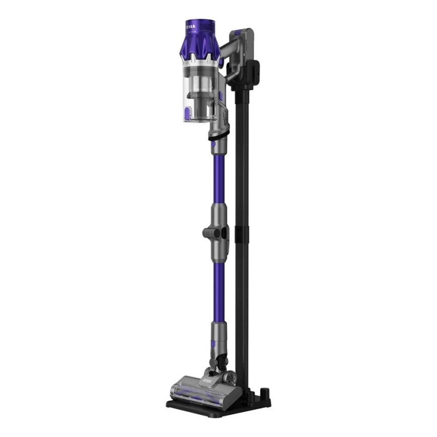 TESLA Electronics PureStar - Prilagodljiv brezžični palični sesalnik 2v1 250W/2200 mAh siva/vijolična