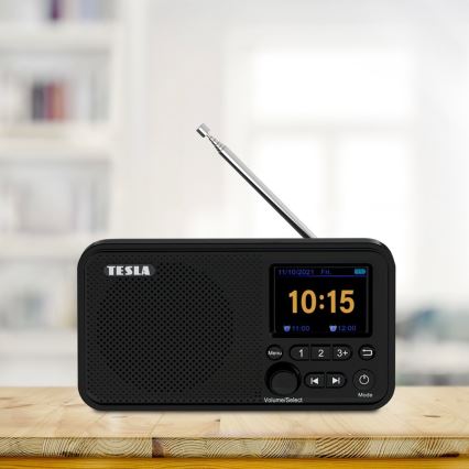 TESLA Electronics - Radio DAB+ FM 5W/1800 mAh črna