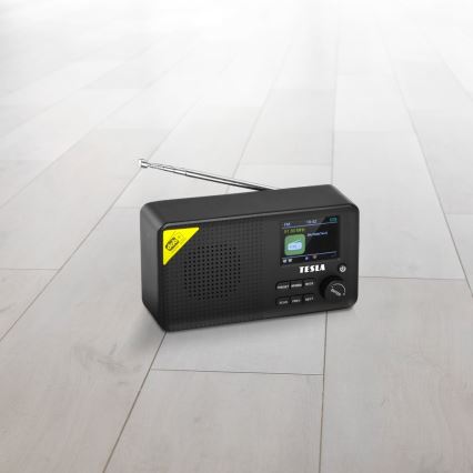 TESLA Electronics - Radio DAB+ FM 5W/4000 mAh črna