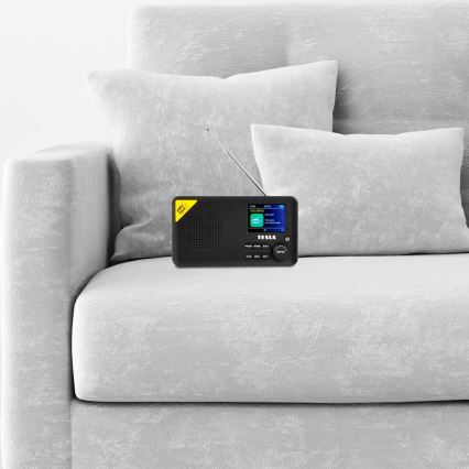 TESLA Electronics - Radio DAB+ FM 5W/4000 mAh črna