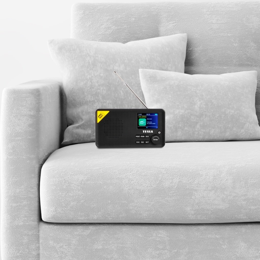 TESLA Electronics - Radio DAB+ FM 5W/4000 mAh črna