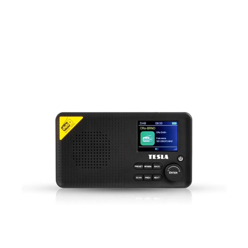 TESLA Electronics - Radio DAB+ FM 5W/4000 mAh črna