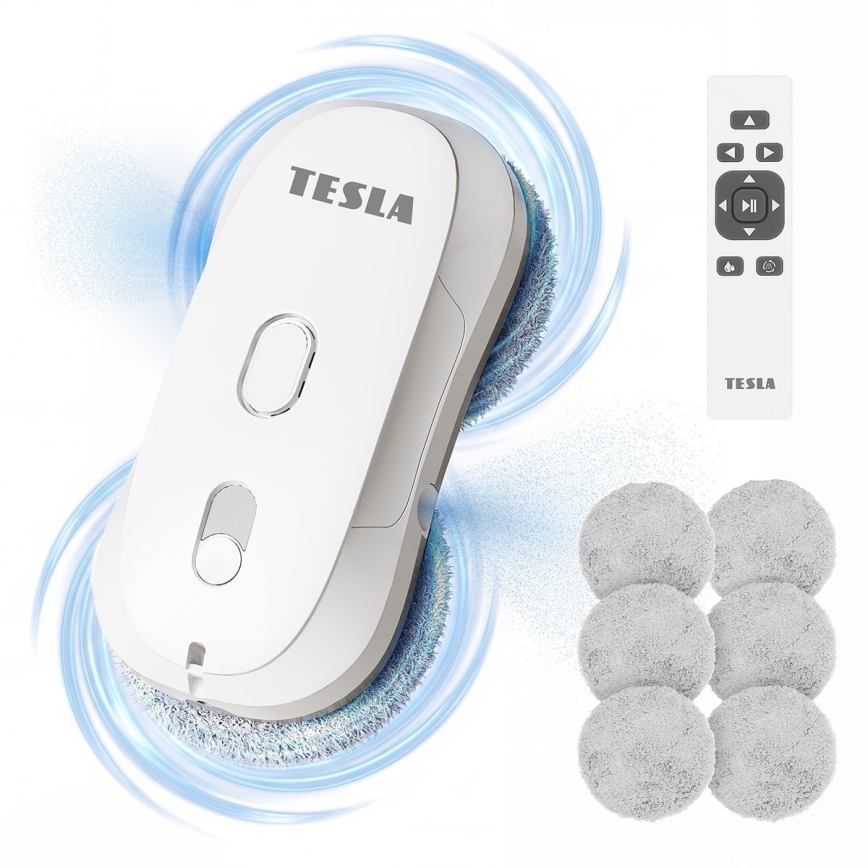 TESLA Electronics RoboStar - čistilec oken z razprševanjem vode 72W/230V/500 mAh + daljinski upravljalnik