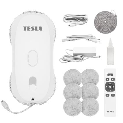 TESLA Electronics RoboStar - čistilec oken z razprševanjem vode 72W/230V/500 mAh + daljinski upravljalnik